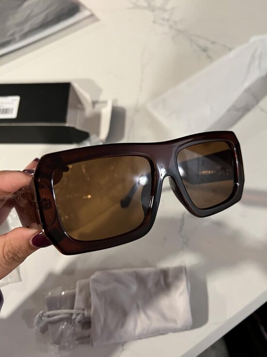 Oversized Thick Frame Sun Glasses main image 4